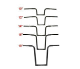 Motorcycle 10"/12"/14"/16"/18'' Rise 1-1/4" Ape Hanger Bar Handlebar FAT Handlebars For Harley Softail Sportster XL FLST FXST
