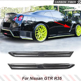 Fits For Nissan GTR R35 09-15 REAL Carbon Side Fender Air Vent Cover Fins Air Intake