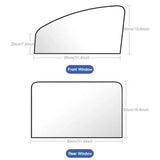 2Pc/Set Magnet Car Side Window Curtain Privacy Curtains for Car Sun Shade Summer Sunshades UV Reflection Front/Back Window