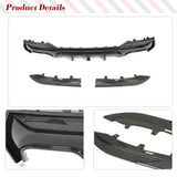 Carbon Fiber Rear Diffuser for BMW 4 Series G22 Coupe 2021-2022 G23 Convertible M-Sport Lower Bumper Spoiler Body Kits With LED