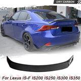Dry Carbon Fiber Car Rear Trunk Lip Spoiler Wing for Lexus IS200 IS250 IS 300 IS350 IS F 2014-2020 Rear Trunk Boot Wing Lip XE30