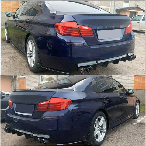 Carbon Fiber Side Skirt Extension Lip Spoiler for BMW F10 M-Sport M5 535i 528i  Base 2011-2016 Splitter Winglet Side Wing Lip
