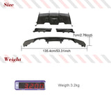 Rear Diffuser for BMW F80 M3 F82 F83 M4 Sedan Coupe Convertible 2014-2019 Carbon Fiber Rear Diffuser Lip Spoiler Splitter FRP
