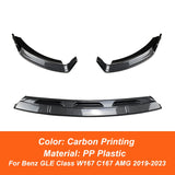 For Mercedes Benz GLE Class W167 C167 AMG 2019-2023 Front Bumper Lip Splitter Chin Bodykit Spoiler Diffuser Tuning Accessories