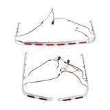 Motorcycle Trunk & Saddlebags Trim Cover LED Lights For Honda Goldwing GL1800 2001-2011