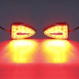 L&R Aero Head Marker Red Lights For Honda Goldwing GL 1800 Airbag ABS 2012-2017