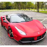 For Ferrari 488 GTB 2015-2018 Front Lip Splitters Aprons Dry Carbon Fiber Case Head Bumper Side Flap Upgrade Body kit