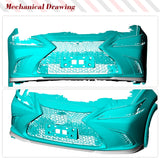 Carbon Fiber Car Front Lip for Lexus ES300h ES350 F Sport Sedan 2018-2023 Front Bumper Spoiler Chin Splitter Factory Outlet 3PCS
