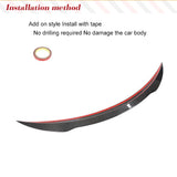 Carbon Fiber Car Rear Trunk Spoiler Wing For Mercedes Benz A205 (W205) C43 C63 AMG 2015-2020 Rear Trunk Boot Lip Wing Spoiler