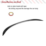 Carbon Fiber Trunk Racing Spoiler fits for BMW 6 Series F12 640i 650i M6 Convertible 2013-2018 Rear Boot Lid Highkick Wing Lip