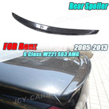 Carbon Fiber For Mercedes Benz S Class W221 4 Door S400 S500 S600 S63 AMG 2005-2013 Car Rear Spoiler Trunk Wings Body Kits FRP