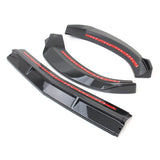 Car Front Bumper Lip Cover Trims For Mercedes Benz C-Class W205 C180 C250 C300 C400 2015 2016 2017 2018 Carbon Fiber Pattern ABS