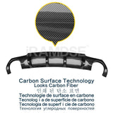 Rear Diffuser for Volkswagen Scirocco R GLossy BLack Car Body Kit R20 2009 - 2014 15 16 17 Plastic Splitter Lip Bumper Spoiler