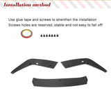 DRY Carbon Fiber Car Front Bumper Lip Spoiler Splitters For BMW 5 Series F90 M5 Sedan LCI 2020 2021 Front Lip Chin Spoiler 3PCS