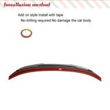 Dry Carbon Car Rear Trunk Spoiler Wing for BMW 3 Series F30 F35 F80 M3 Sedan 2012-2019 Car Rear Trunk Spoiler Boot Lip Wing Lip