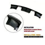Carbon Fiber / Black FRP Car Rear Bumper Guard Lip Diffuser Spoiler for BMW 3 Series E92 M3 2007 - 2013 Rear Bumper Lip Diffuser