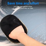 1/2PCS Detailing brush Car Wash Gloves Velvet Non Damage Paint Wiping Cloth Waxing Thickening Car Beauty Products Wiping Gloves