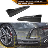 Carbon Fiber / FRP Rear Bumper Diffuser For Mercedes-Benz C Class W205 C205 Sport C43 AMG Sedan Coupe 2015 - 2019 Rear Splitters