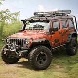 FOR 2007-2018 JEEP WRANGLER JK POCKET-RIVETED WHEEL PROTECTOR LED SIDE LIGHT LAMP FENDER FLARES