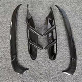 For Porsche Taycan 2020-2022 Front Bumper Fog Light Spoiler Lip Carbon Fiber Side Air Vent Intake Frame Cover Trim Splitter Kit