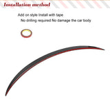 Carbon Fiber Car Rear Trunk Racing Spoiler Boot Lip Wing For Tesla Model 3 2016 - 2023 Rear Trunk Spoiler Boot Lip Wing Spoiler