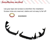 ABS Glossy Black Car Front Bumper Lip Spoiler for BMW 5 Series I5 G60 2024 Front Bumper Chin Spoiler Splitter Car Racing Kits