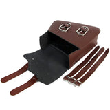 2 Pieces Universal PU Leather Motorcycle Saddle bags Cruiser Side Storage Tool Pouches for Harley Sportster XL1200 XL883