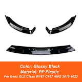 For Mercedes Benz GLE Class W167 C167 AMG 2019-2023 Front Bumper Lip Splitter Chin Bodykit Spoiler Diffuser Tuning Accessories