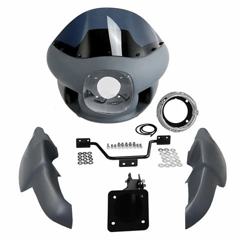 7" Headlight Front Upper Fairings Lower Mount For Harley Softail Low Rider Street Bob 18-24 FXBB FXBBS FXLR FXLRS FXFB FXFBS