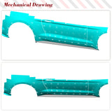 Car Side Skirt Extension Lip Spoiler Body Kits Guards For Ford Mustang GT 2015-2022 Carbon Fiber Side Skirts Extension Spoiler