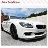 Carbon Fiber Car Front Bumper Lip For BMW 6 Series F06 F12 F13 M Sport 2012-2019 Car Front Bumper Spoiler Splitters Body Kits