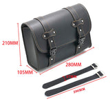 Motorcycle Front Fork Saddlebags Side Tool Bag Luggage Saddle Bag Pouch PU Leather Universal For Harley Sportster XL For YAMAHA