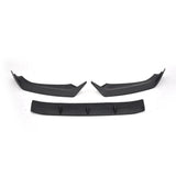 Carbon Fiber/FRP Car Front Bumper Lip Spoiler Splitters Protector for Audi A4 B9 SLINE /S4 Sedan 4 Door 2017-2020 3PCS Body Kits