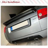 Real Carbon Fiber Car Rear Trunk Spoiler Wing for Audi TT Quattro Mk1 Type 8N 1998-2006 Rear Trunk Racing Spoiler Wing Lip