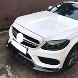 PSM Style Carbon Fiber Front Bumper Chin Lip Splitter for W205 C205 S205 C180 C200 C300 C400 C450 & C43 AMG 2015-2018