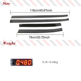 Prepregl Carbon Fiber Door Side Skirt Molding Trim Covers For Tesla Model X 2016-2018 Door Trim Strip Side Skirts Extension Lip