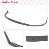 Carbon Fiber Car Front Bumper Lip Spoiler Splitters for Mercedes-Benz C Class W205 C205 C63 AMG Coupe 2 Door 2015 - 2019