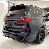 Rear Bumper Diffuser Lip For BMW G07 X7 M Sport 2019 2020 2021 2022 2023 2024 Carbon Fiber Look/Gloss Black Spoiler Splitter