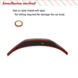 Real Carbon Fiber Car Trunk Spoiler for Subaru BRZ Toyota GR86 2022 UP Rear Trunk Spoiler TailWing Lip Highkick Spoiler