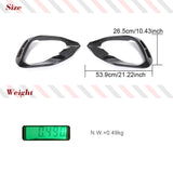 Prepred Dry Carbon Fiber Car Front Bumper Lip Air Vent Covers for Mercedes-Benz H247 GLA250 Sport GLA35 GLA45 AMG 2020 2021