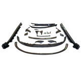 Carbon fiber front lip rear diffuser spoiler side skirt body kit for Porsche Taycan upgraded TH style body kit