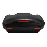 ATV Rear Seat Rack Cargo Storage Box Trunk Passenger Luggage w/ Backrest Pad 96L