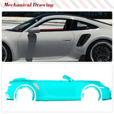 DRY Carbon Car Side Fender Vent Intake Covers Trims For Porsche 911 922 2-Door 2019-2022 Side Air Vent Trims Covers