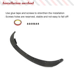 Carbon Fiber Car Front Bumper Lip Spoiler Car Front Bumper Racing Chin Lip Spoiler Fit for BMW 5 Series F10 M5 Sedan 2011-2016