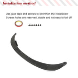 Carbon Fiber Car Front Bumper Lip Spoiler Car Front Bumper Racing Chin Lip Spoiler Fit for BMW 5 Series F10 M5 Sedan 2011-2016