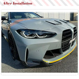 Dry Carbon Car Front Engine Air Vent Covers Trims For BMW G80 M3 G82 G83 M4 2021 2022 Car Engine Air Intake Fender Vents