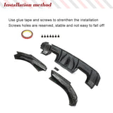 Dry Carbon Fiber Car Rear Bumper Diffuser Lip for BMW G82 G83 M4 2021 2022 Rear Bumper Diffuser Splitter Apron Flaps Valance Lip