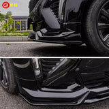 Suitable for Cadillac CT5 front shovel 24-26CT5 integrated front lip black/carbon patterned CT5 black wing front bumper lip