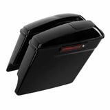 Motorcycle 5" Stretched Saddlebags 6" x 9"Speaker Cutout For Harley CVO Touring Glide 2014-2022