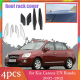 Car Roof Rack Cover for Kia Carens UN Rondo 2007~2012 2008 2009 2010 Luggage Bar Part Rail End Shell Cap Trim Shell Accessories